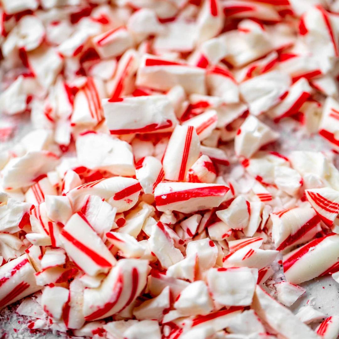 Raw Peppermint Candy Canes